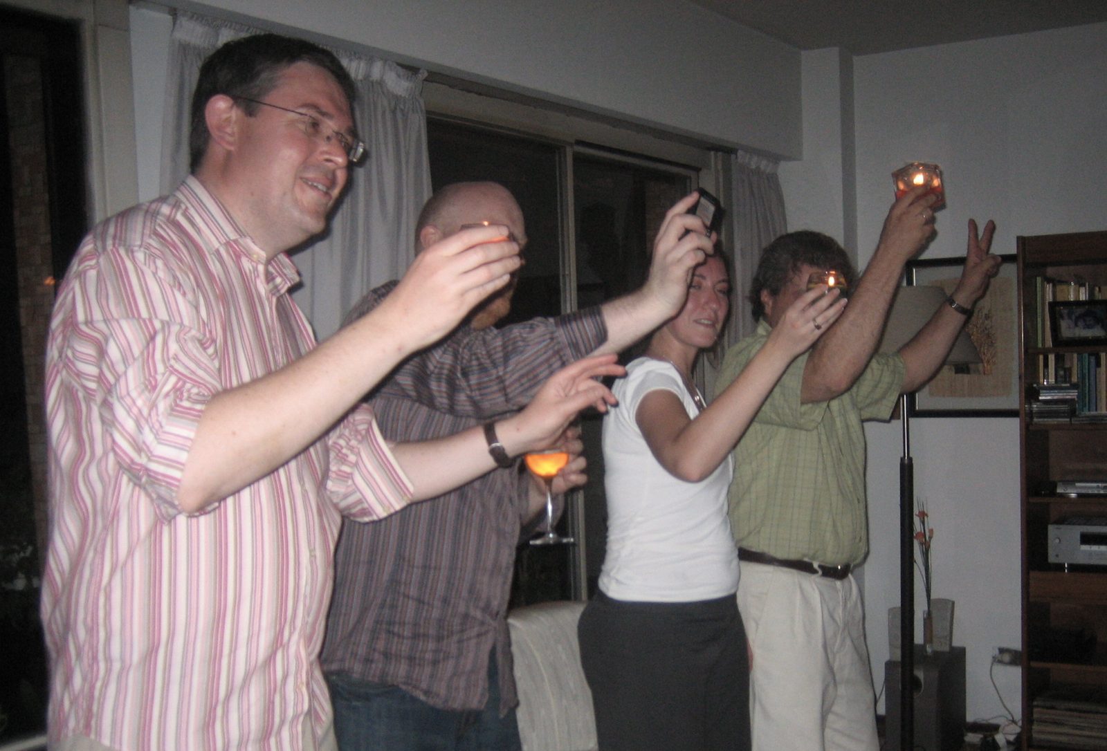 con las velas al son de "Seminare"