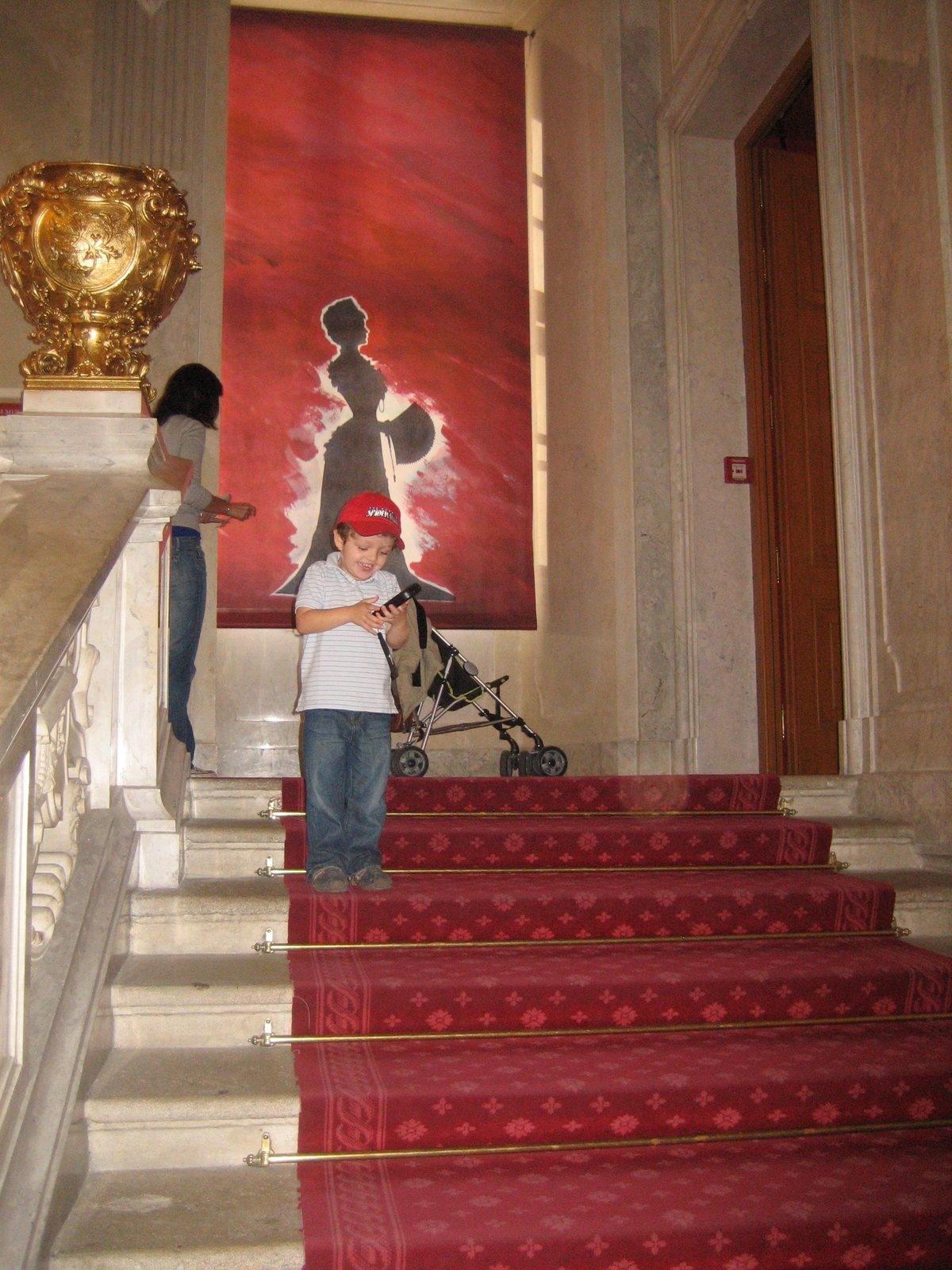 Tobi con la audioguia