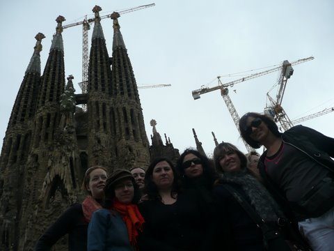 llegamos a la Sagrada Familia - sigue en construccion!