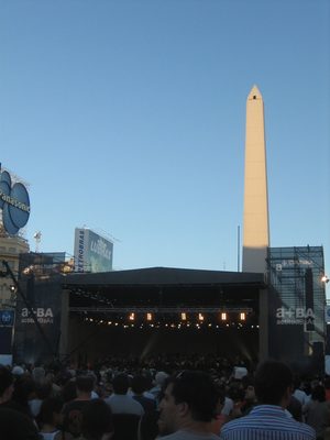 justo en el obelisco