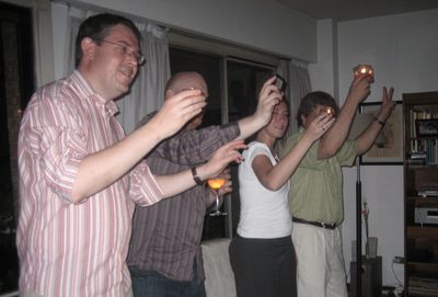 con las velas al son de "Seminare"