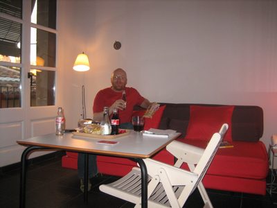 después llegó Iain y nos "mudamos" a un hotel en Barcelona