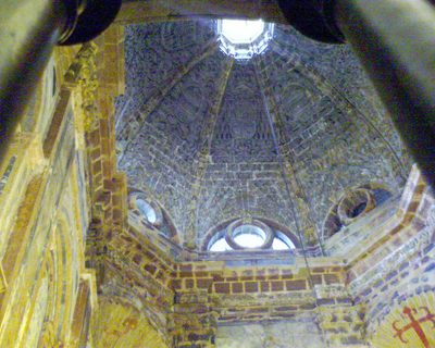 dentro de la catedral de Santiago