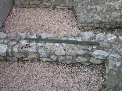 resto de una pared romana - siglos 1 a 5