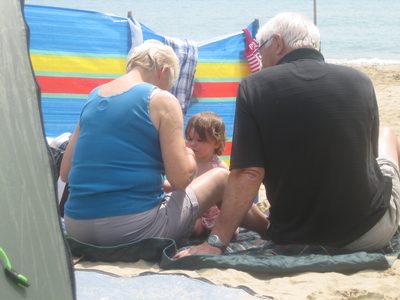 con Grandma y Grandpa