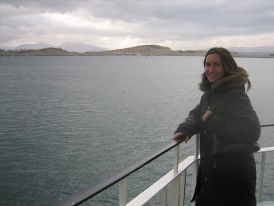 a punto de parti hacia la Isla de Mull