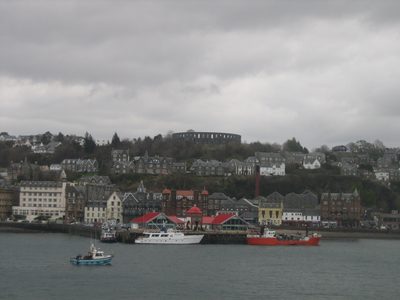vista de Oban desde el ferry